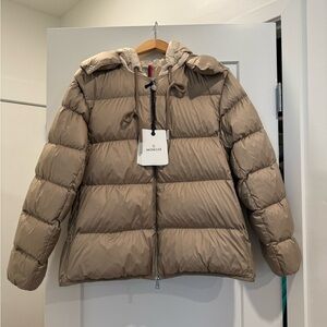 Moncler “Dronieres” Coat in Tan - New with Tags - Size 4